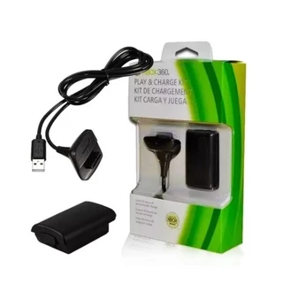 Kit Bateria + 1 Cabo Carregador para Controle Xbox 360 48000MAH