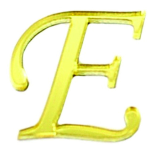 Letras Com 50 Cm Acrílico Espelhado Dourado
