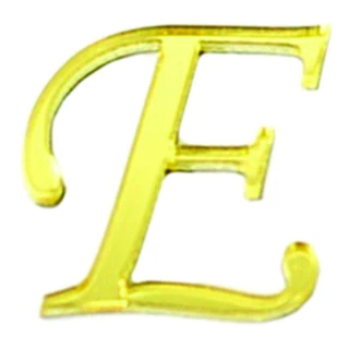 Letras Com 50 Cm Acrílico Espelhado Dourado