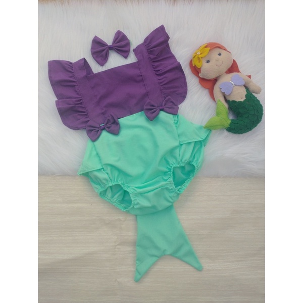 Fantasia Sereia Bebê 6 a 9 Meses, Roupa Infantil para Bebê Shein Usado  93314750