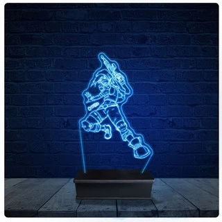 Luminária Led Acrilico Abajur - Fortnite Personagem Jogo 04