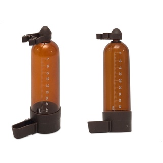 Bebedouro P/ Pássaro Com Graduação Âmbar Caçula 55ml - 12 Un