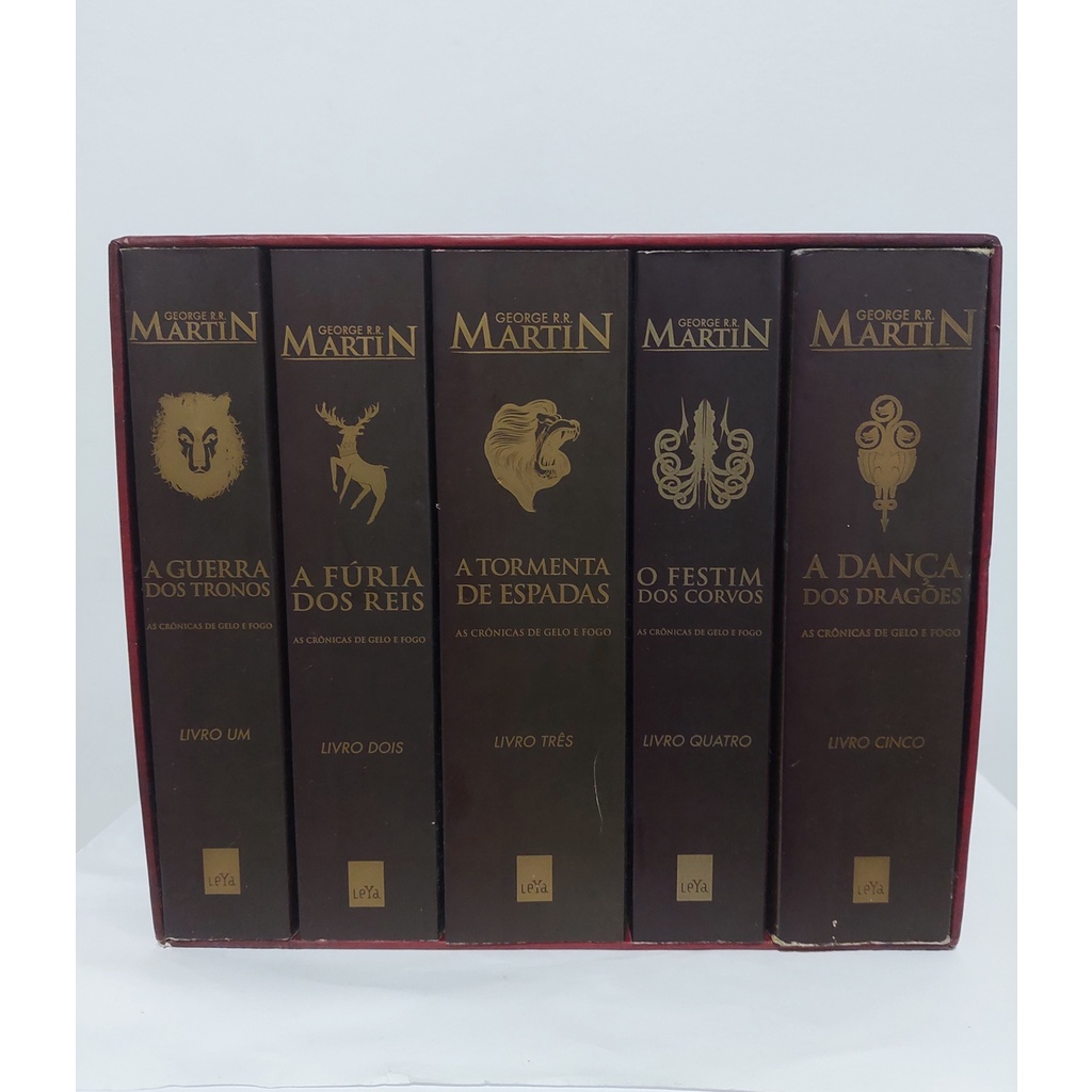 Livro Box As Crônicas de Gelo e Fogo (Guerra Dos Tronos) | Shopee Brasil