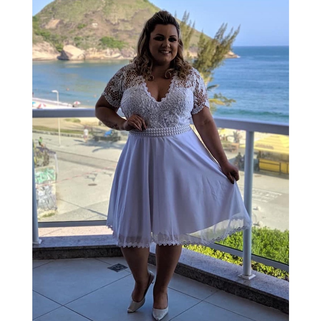 Vestido de best sale noiva para cartório