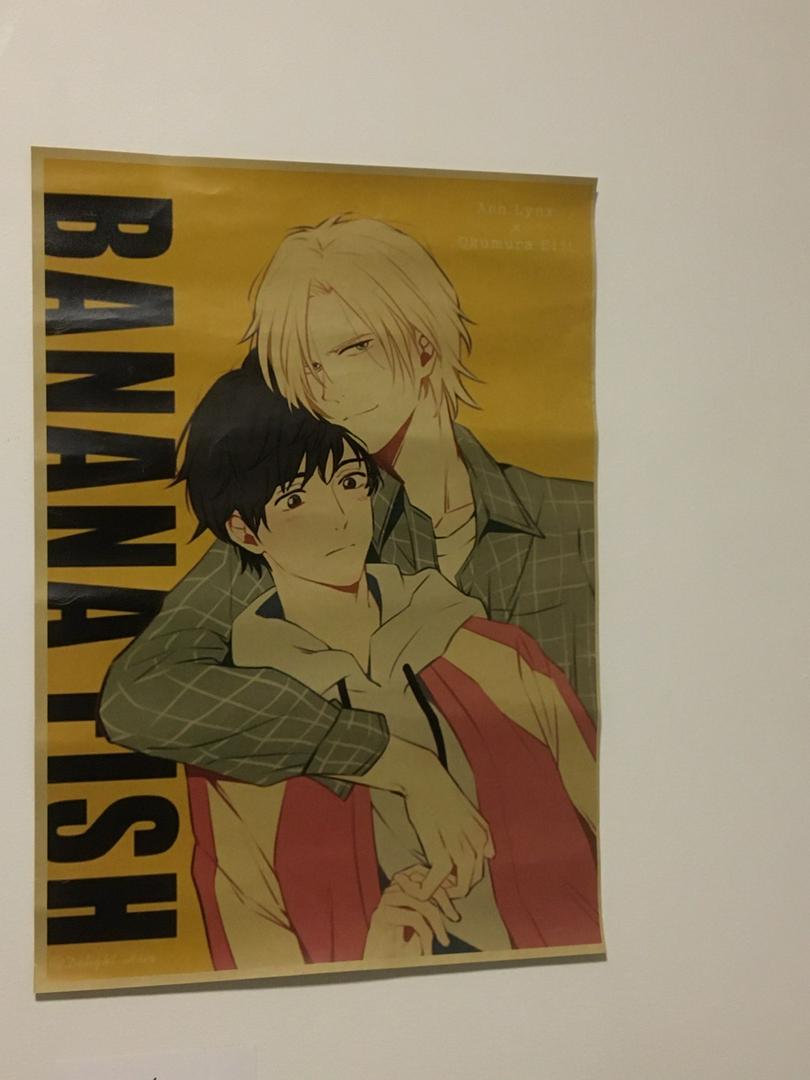 BANANA FISH Anime Retro Ash Lynx Posters HD Impressão e Pintura Wall Art  Canvas BL Cartoon