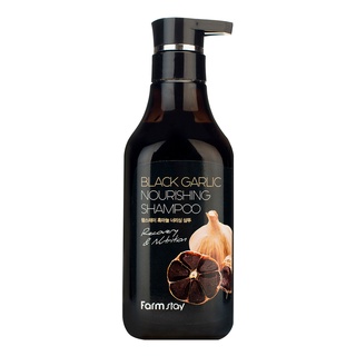 farmstay black garlic nourishing shampoo 530ml