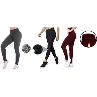 Calça Legging Flanelada Forrada Peluciada Termica Grossa P ao G3 Suplex