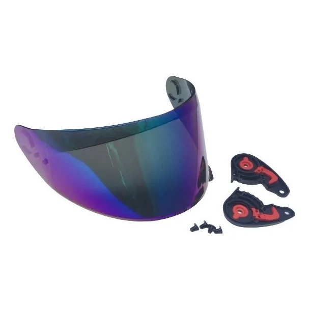 Kit Viseira Camaleão / Colorida + Reparo Capacete Axxis Eagle Diagon Catrina Skull Italy
