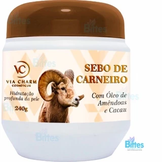 Creme Corporal Sebo de Carneiro Via Charm Indicado Para Pele Seca