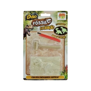 Dino Fóssil Escavação Brilha No Escuro Dmt5755 - Dm Toys