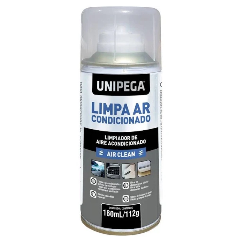 Higienizador De Ar Condicionado Unipega- Air Clean 160ml | Shopee Brasil