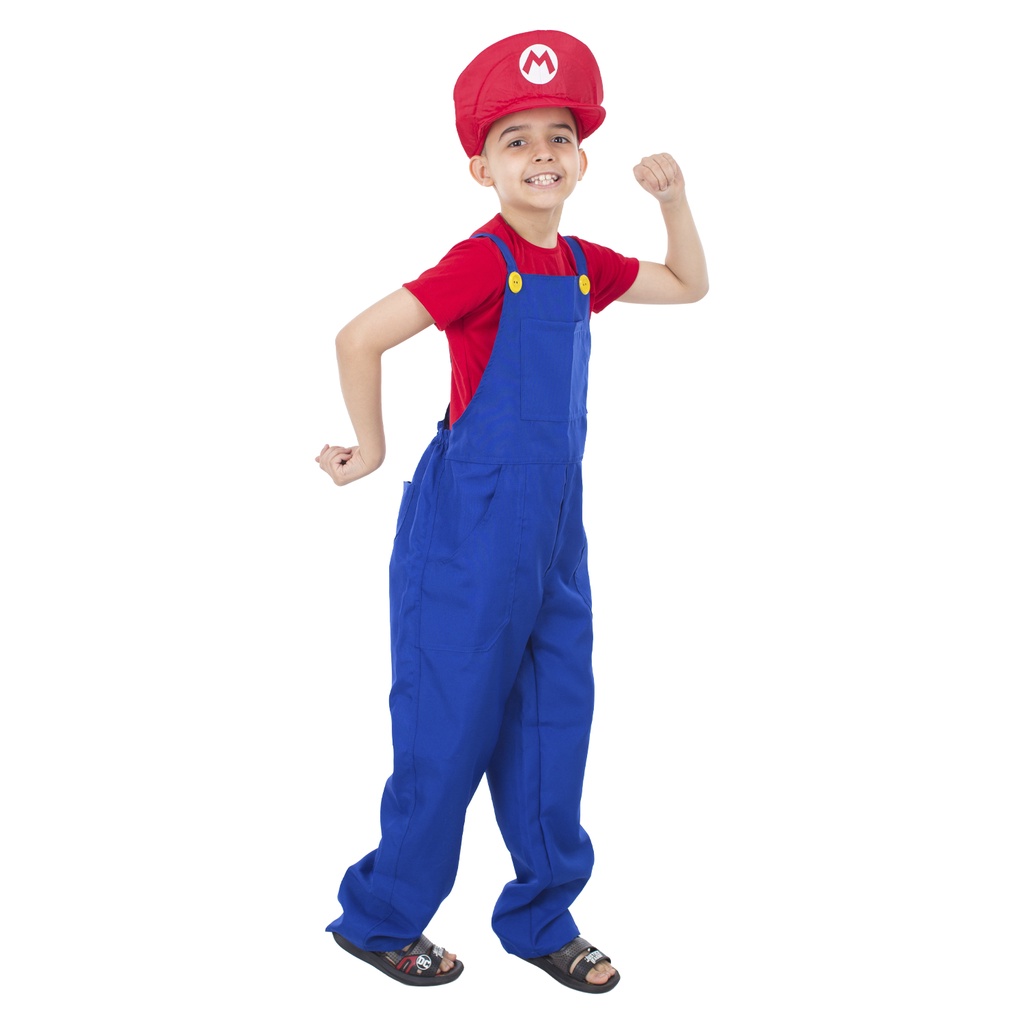 Fantasia Masculina Mario Montado no Yoshi Festa Halloween Carnaval