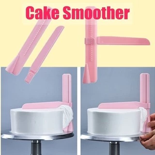 Nivelador de bolo COR CINZA Raspador de bolo ajustável Lcing Smoother utensílios de cozinha de bolo