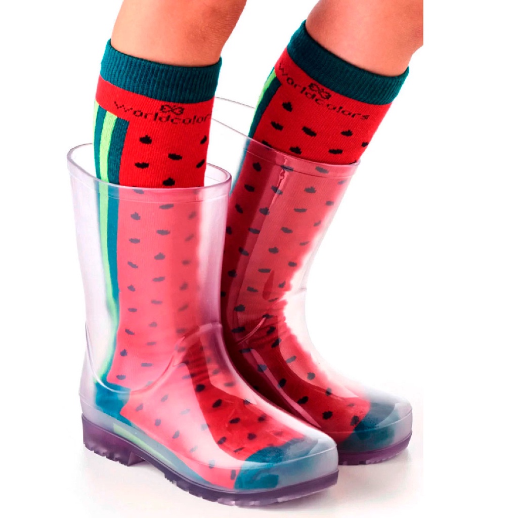 Russian Vermelha Bota Santa Lolla Vermelha Galocha Transparente