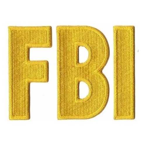 Patch Bordado Letras Fbi Policia Federal Eua Usa | Shopee Brasil