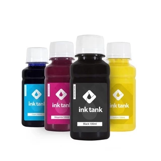 Kit 4 Tintas Para Epson L375 Pigmentada Bulk Ink 100 Ml - Ink Tank