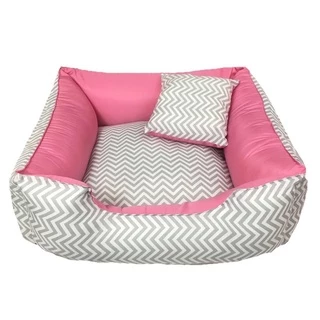 Cama de cachorro e gato 45 x 45 cm caminha pet lavável porte pequeno c/ zíper fundo impermeável