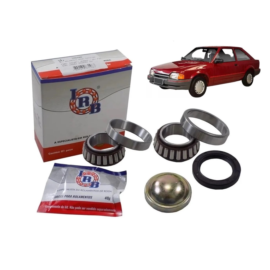 Kit Rolamento Roda Traseira Ford Escort Hobby Verona 93 94 95 96 | Shopee  Brasil