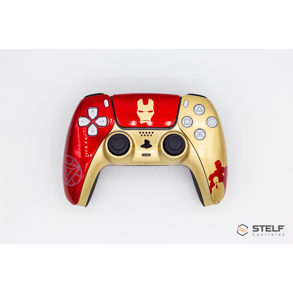 Controle Stelf Ps5 com Grip (Iron Man) | Shopee Brasil