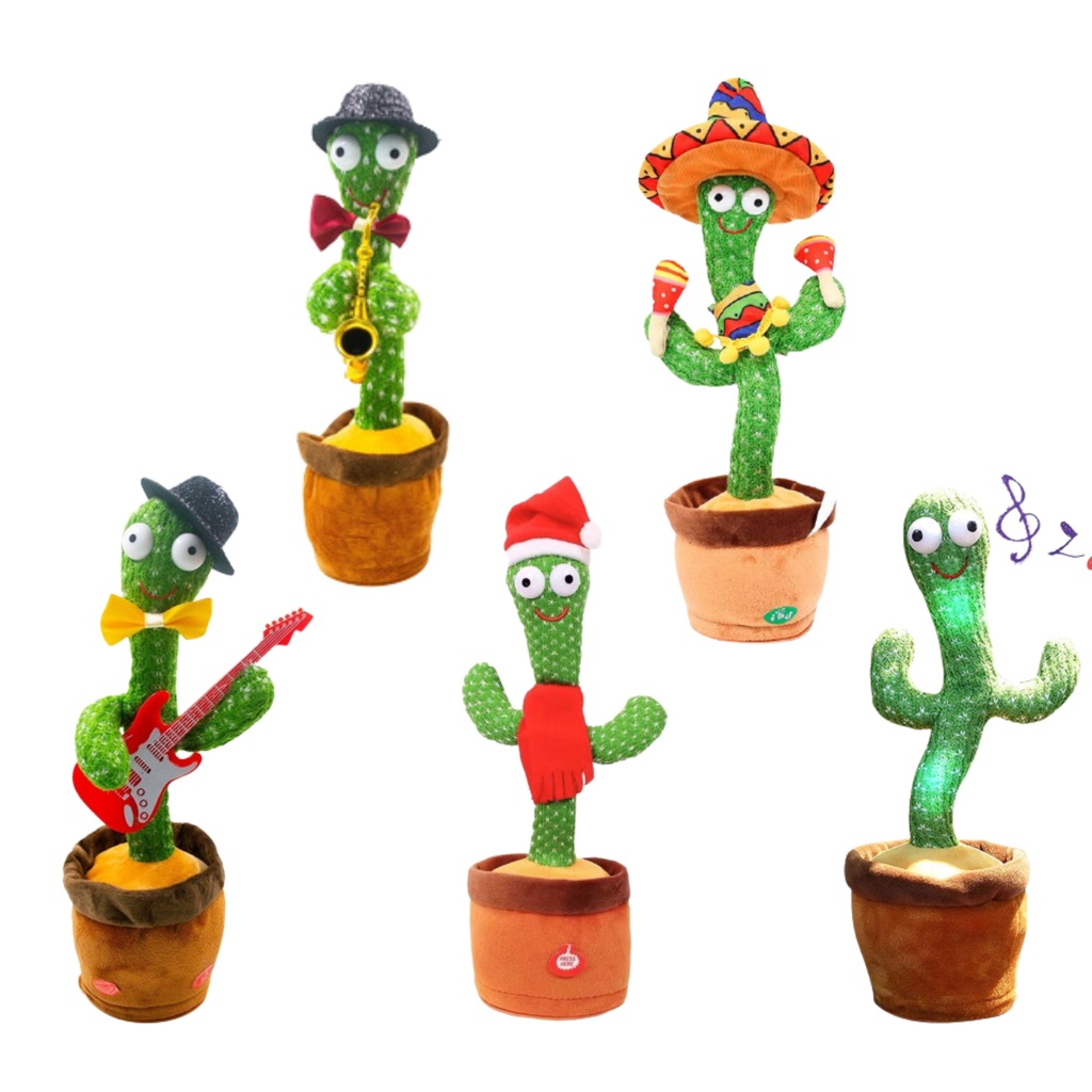 Plantas Vinil Cacto infantil com famingo e chuva - TenStickers