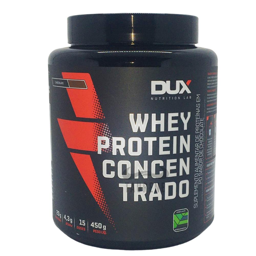 Whey Protein Concentrado 100% Proteína Chocolate 450g – Dux Nutrition