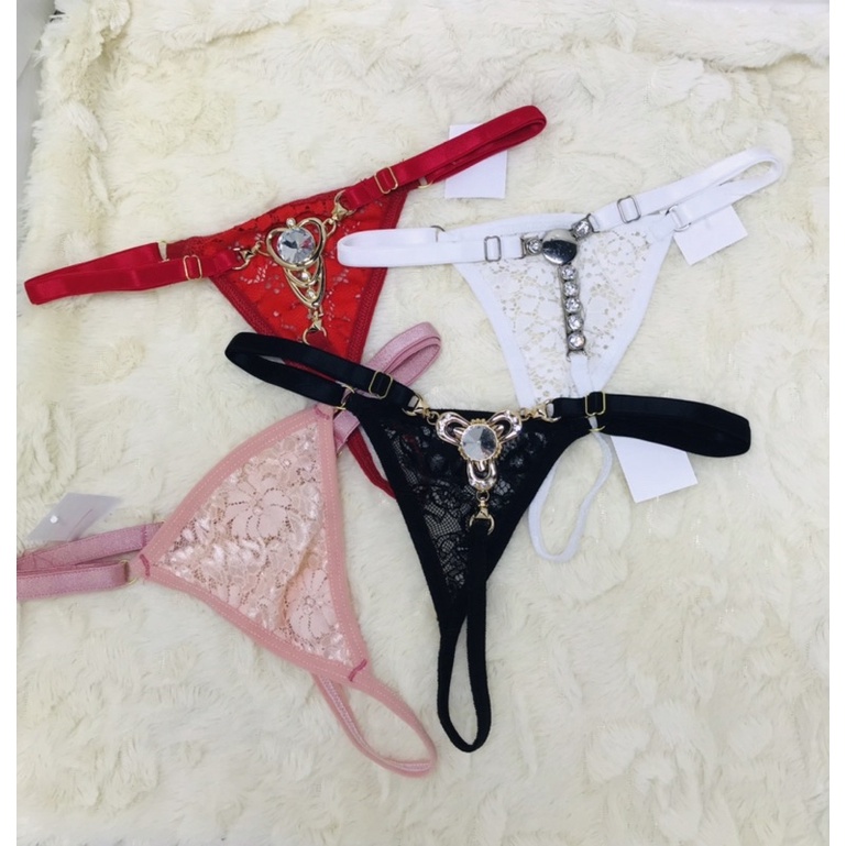 Tanga Biju Fio dental, com alça Regulável Sensual