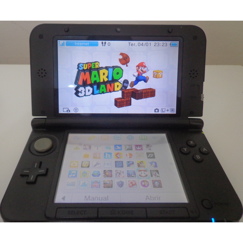 New Nintendo 3ds Xl 32gb Com Vários Jogos - Escorrega o Preço