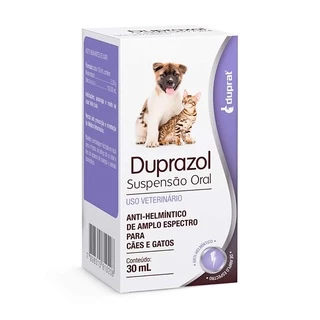 Vermífugo Duprazol Suspensão Oral Para Cães E Gatos 30Ml
