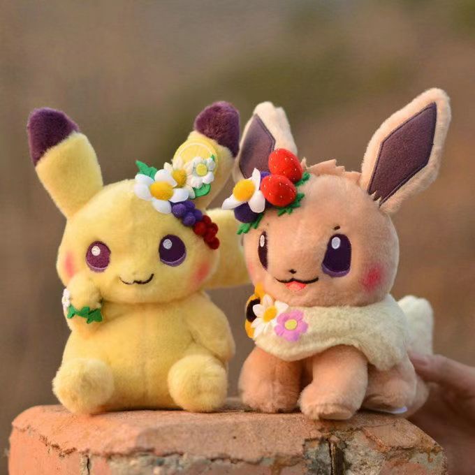 Pokémon Pikachu Eevee Boneco De Pelúcia Para Crianças Brinquedos Presentes De Aniversário