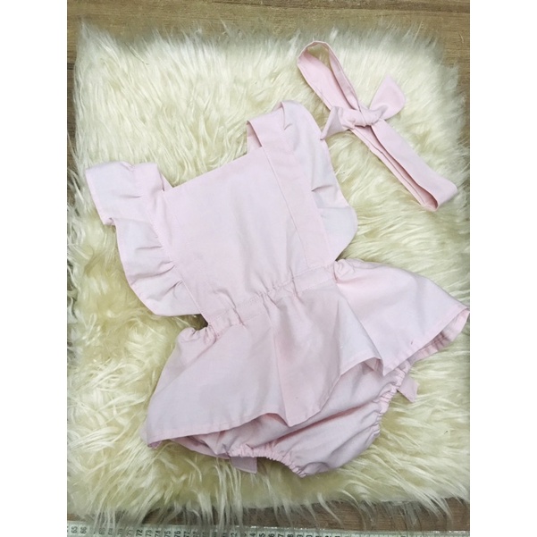 Jardineira Romper Body Vaquinha Roupa Bebê Salopete Menina - ateliemundodaju