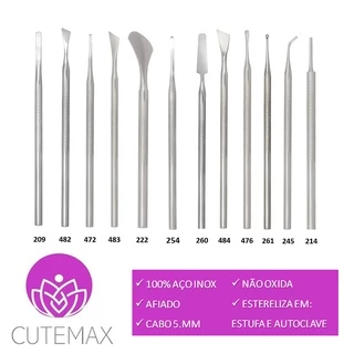 Bisturis Unitários Cutemax Podologia Profissional Instrumentos Podólogo Manicure Pedicure