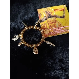 Pulseira orixa oxum com oração umbanda candomblé quimbanda