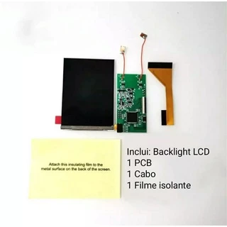 IPS Game Boy Color GBC Tamanho Total 8 Paletas de Cores
