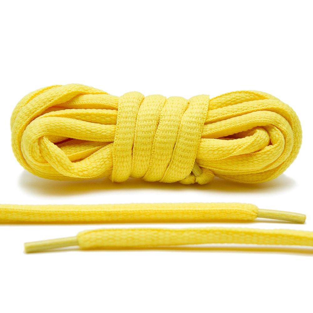 Par de Cadarço Oval Tradicional Amarelo 140cm
