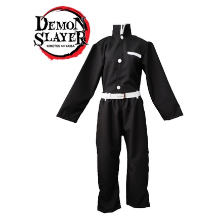 Camisa Manga Longa Uniforme Caçador de Oni - Demon Slayer - Black