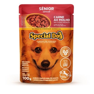 Ração Special Dog Sache Cães Sênior Carne – 100g