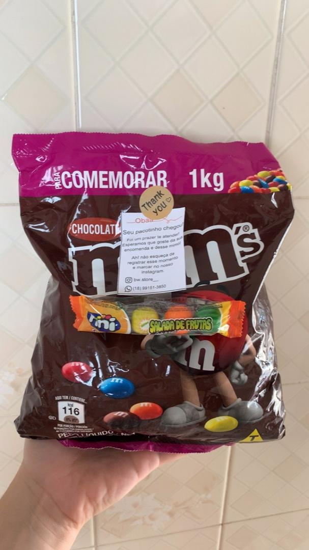 Pacotão M&M's MM 1kg Confeito de Chocolate ao leite