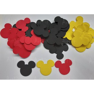 Recorte Cabeça Mickey 4 Cm em Eva - 60 Und.