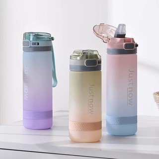 Garrafa De Água De 500ml / 600ml Com Canudo Sem Bpa À Prova De Vazamentos