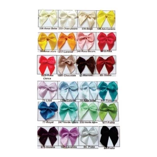 Laço de Cetim Tamanho 2 - Lacinho G - 50 unidades Laço para Calcinha / Lembrancinha - Diversas Cores