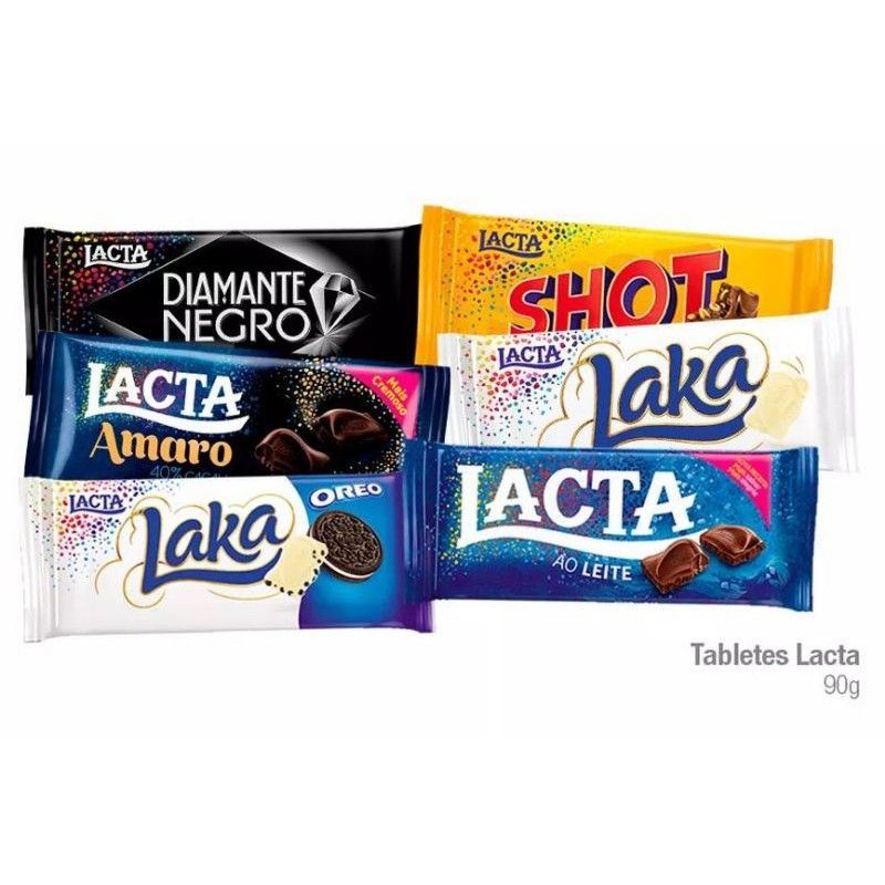 Barra de Chocolate 90G Lacta
