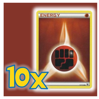 Lote 20 energias Pokemon Original Copag (Energia de Fogo, Água