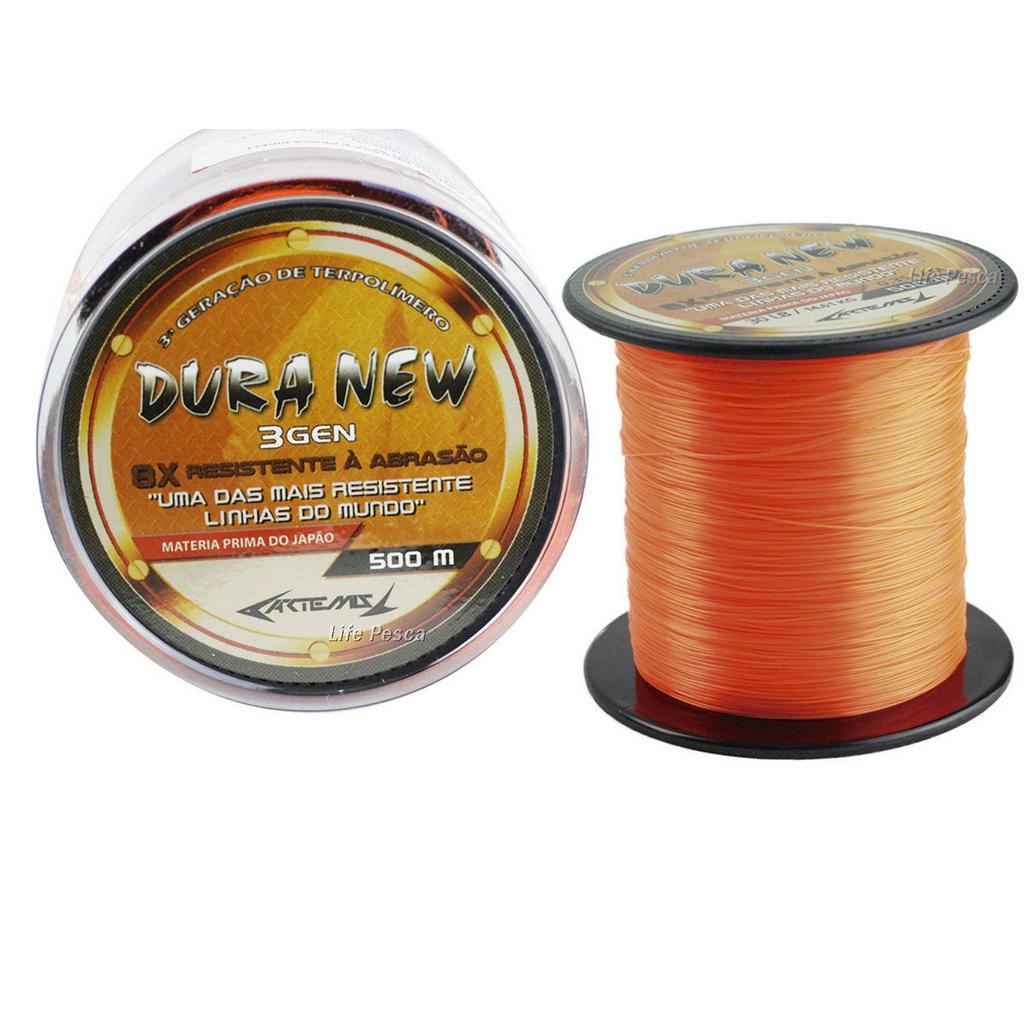 Linha Monofilamento Artemis Dura New 0.37mm 37lb/18,03kg 500 Metros ...