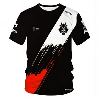 Equipe de Jogo de Impressão 3D Masculina de Verão Equipe de Competição de Jogo Uniforme Uniforme Personalizado Camiseta Personalizada Camiseta de Manga Curta Tamanho Grande