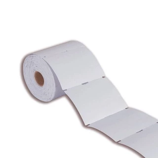 Etiqueta tag roupa 40x60mm 4x6cm (2 colunas) 1 picote Couche cartão 170g Zebra Argox Elgin - Rolo c/ 1000 (30m)