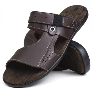 Chinelo Masculino em Couro Super Confortável Promoção
