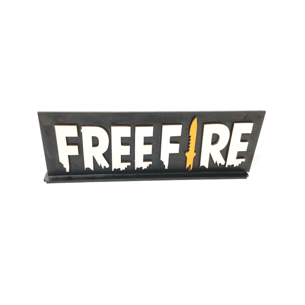 MDF Enfeite De Mesa Free Fire - Dinove Arte e Festa
