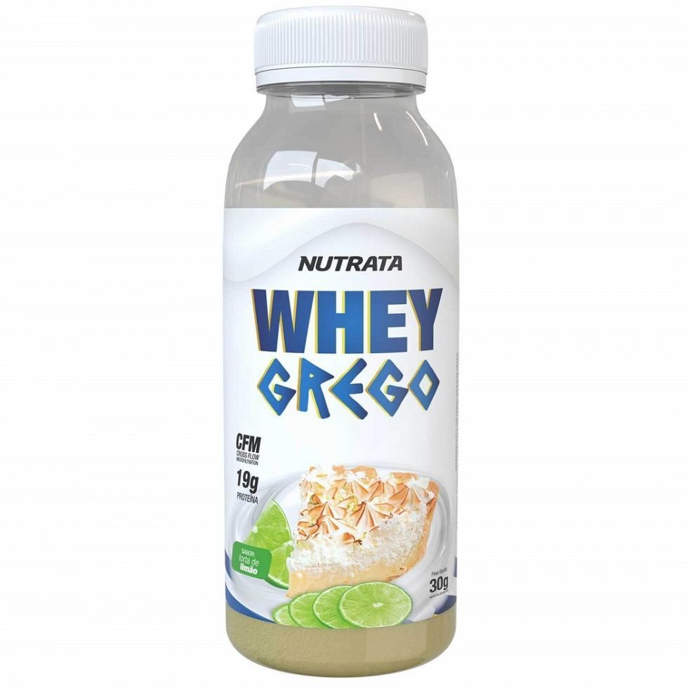 Whey Grego Garrafa (30g) – Sabor: Torta de Limão