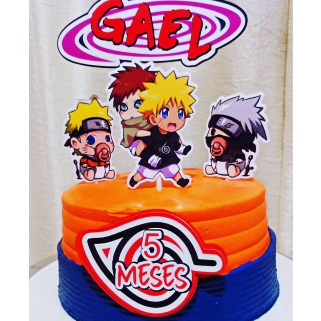 Arquivo de corte topo de bolo Naruto Baby