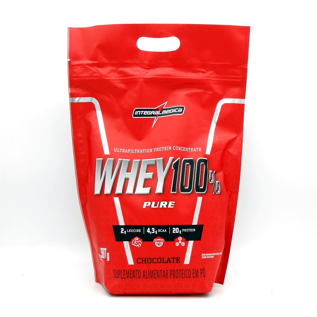 Whey Protein 100 Pure Refil Integrelmedica 907g Shopee Brasil